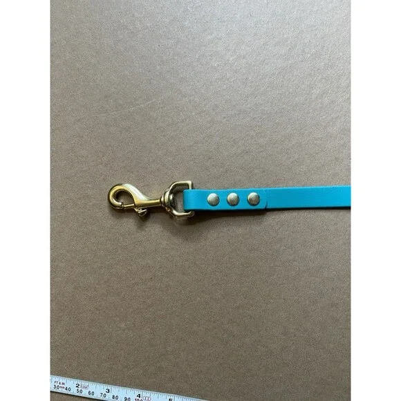 12” Biothane Dog Training Tab Bringsel 5/8" wide Solid Brass Hardware USA Made - Picture 5 of 7